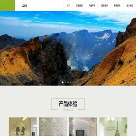 绿色装饰材料公司网站模板