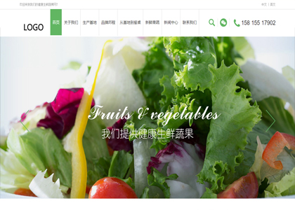 绿色蔬果贸易公司网站模板