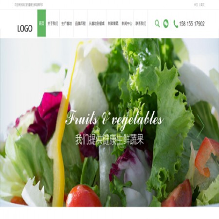 绿色蔬果贸易公司网站模板